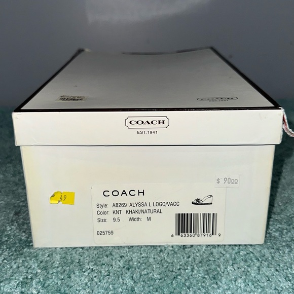 Coach Alyssa woman’s Size 9.5 Sandals slip on wedge ladies sandal with box - Picture 5 of 5
